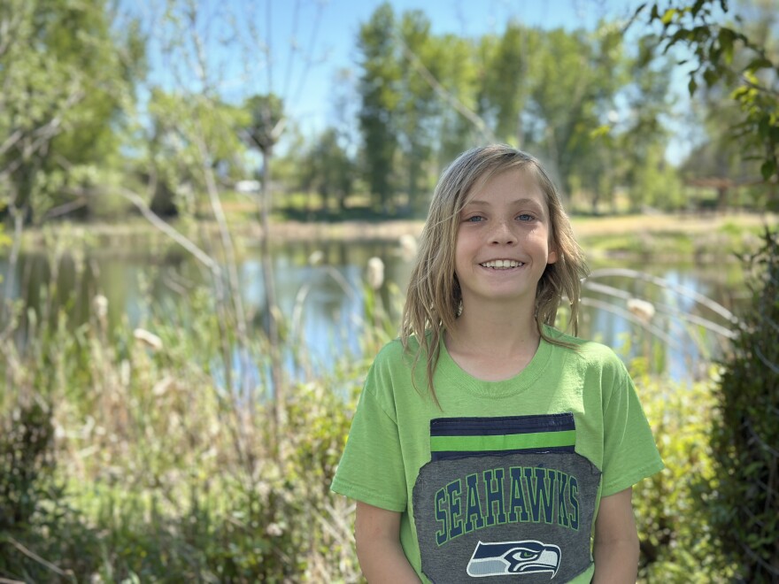 Daly Elementary fourth grader Auggie Rohrbach loved raising the trout in his classroom from egg to fingerling. He says they named many of the fish based on their unique characteristics.