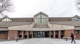 A person enters Walla Walla Community College Clarkston campus Monday in Clarkston.