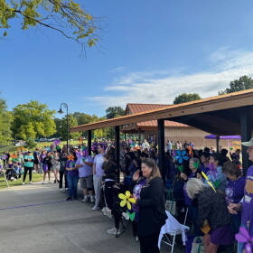'Walk to End Alzheimers' event, at Capaha Park in Cape Girardeau, 2025.