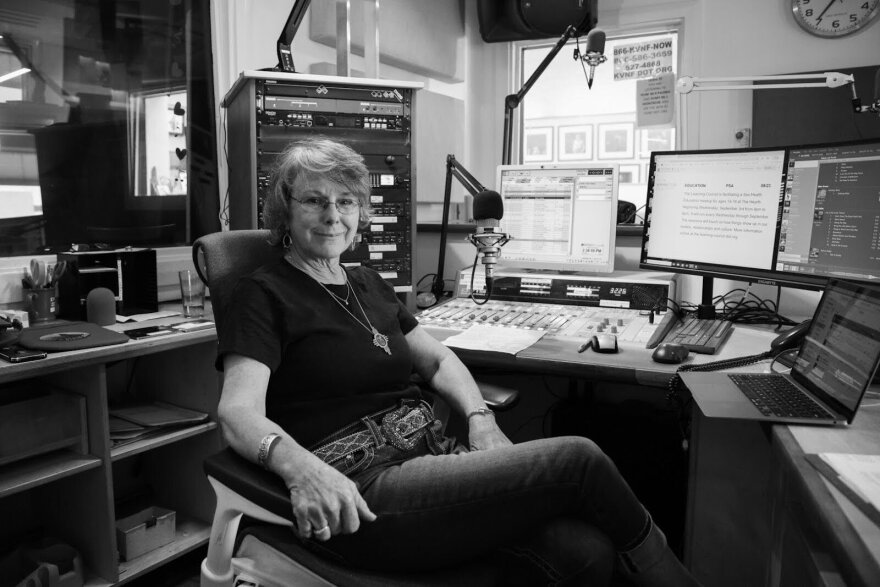 Cynthia Hines, DJ of KVNF's "Blues and Other Colors", lost her co-host DJ and husband, Todd Hines, in April 2025.