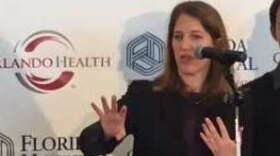 File photo of Health and Human Services Secretary Sylvia Burwell in Orlando. (Photo- Abe Aboraya, WMFE)