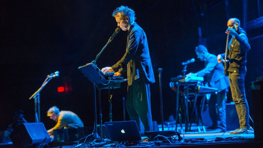 Laurie Anderson and her ensemble perform during the concert portion of <em>Habeas Corpus</em> on Friday, Oct. 2.
