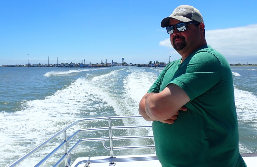 Captain Terry Parks ferries visitors to Tangier Island, VA, on June 8, 2026.
