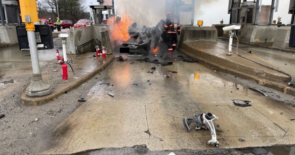 Battery in EV from Bedford toll crash re-ignited days later