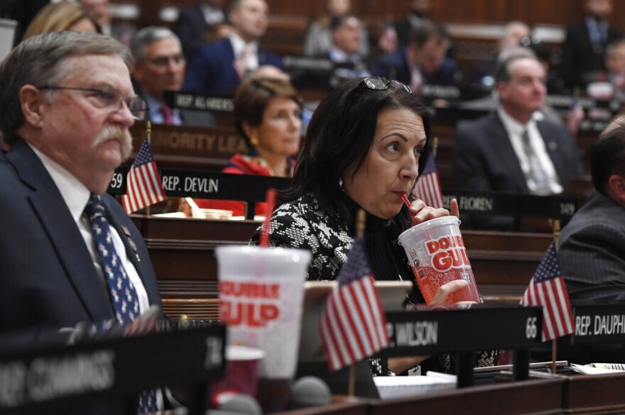 State Rep. Anne Dauphinais, R-Killingly, during a hearing in 2019.