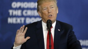 President Donald Trump speaks about his plan to combat opioid drug addiction at Manchester Community College, Monday, March 19, 2018, in Manchester, N.H., even as more Republicans are telling Trump in ever blunter terms to lay off his escalating criticism of special counsel Robert Mueller and his Russia probe. But party leaders are taking no action to protect Mueller from possibly being fired, embracing a familiar strategy with the president -- simply waiting out the storm. (AP Photo/Elise Amendola)