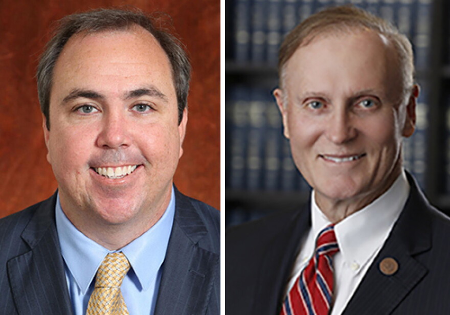 Sen. Joe Gruters, left, who doubles as chairman of the Republican Party of Florida, and Senate Judiciary Chairman David Simmons plan to file measures that illustrate different approaches to the thorny topic of immigration