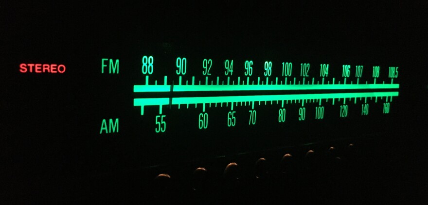 photo of radio tuner