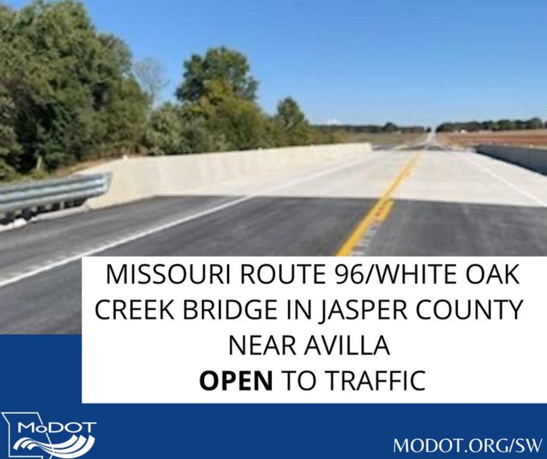 MODOT road and bridge closures a part of Governor's 250 bridge repair