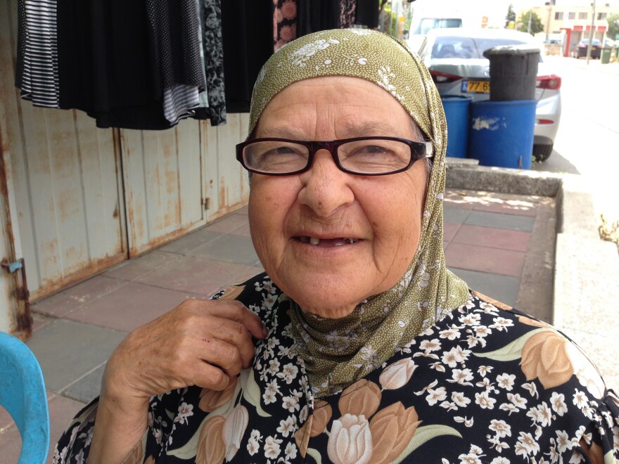 Samiyah Matar, 80, who owns a dress shop in the Arab-Israeli town of Tira, says shorts and sleeveless shirts aren't acceptable in public, but perhaps women could run if they covered up.