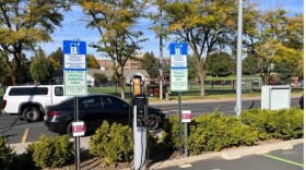 WSU charging station located off Grimes Way