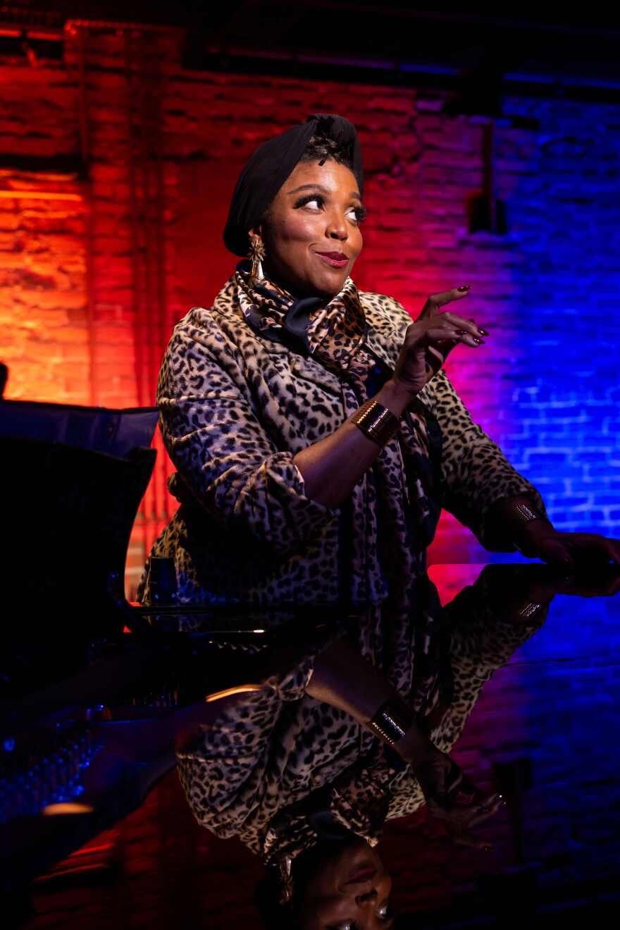 Jade Wheeler in the role of Eartha Kitt