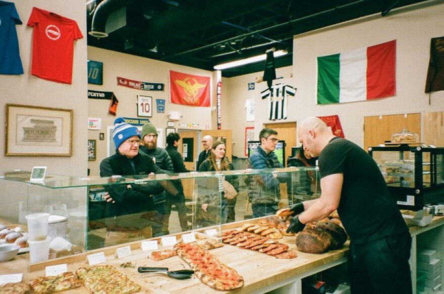 Inside the Forno Tony space at 1344 University Avenue.