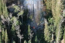A drone captured this image of the 0.5-acre Thaynes Canyon Fire at 8:50 a.m. on Thursday, Aug. 27, 2026.