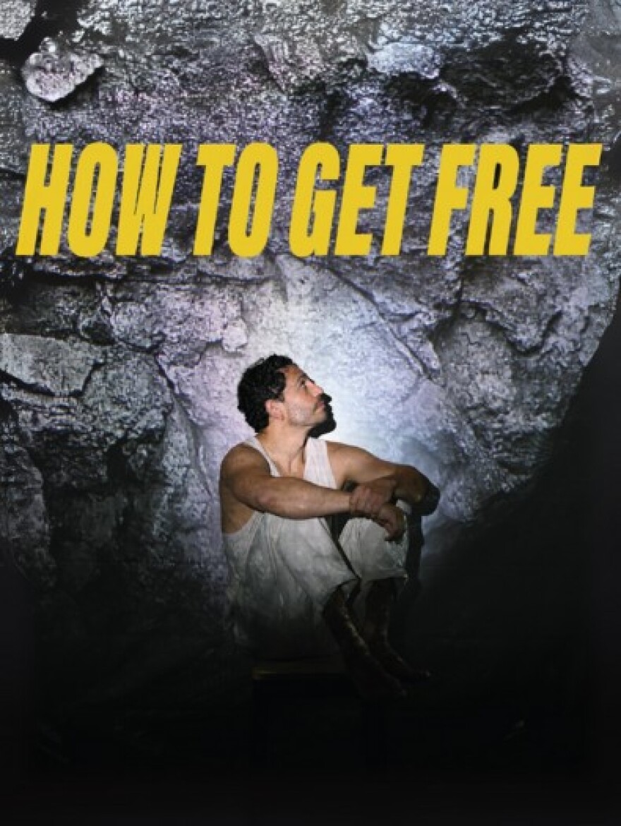 Poster for Christopher Rivas' show "How To Get Free."