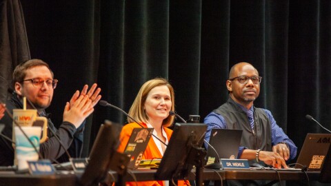 Kristen Weikle presented details of the proposal which will come to a vote next Wednesday.