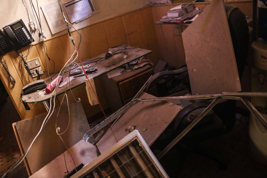 Dr. Majed Aboali's clinic in the opposition-controlled region of East Ghouta was destroyed last October.