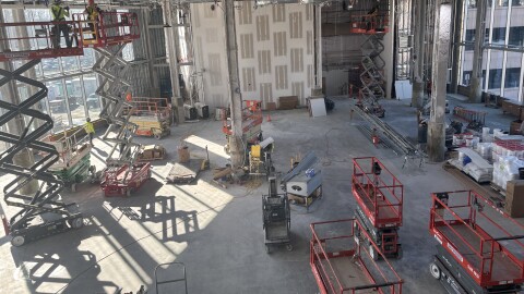 Albany International Airport's soon-to-be departure hall.