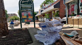 Clean-up continues the next day after flooding on Kirkwood Ave.