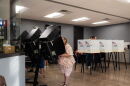 Voters fill out their ballot at a voting booth during the 2022 Kansas primary election at Argentine Community Center in Wyandotte County.