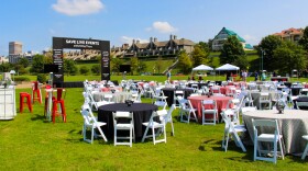 The Memphis Empty Event in Tom Lee Park raises awareness for those in events industry.
