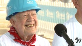 Jimmy Carter speaking at the 2018 Habitat for Humanity Carter Work Project in Mishawaka, Indiana.