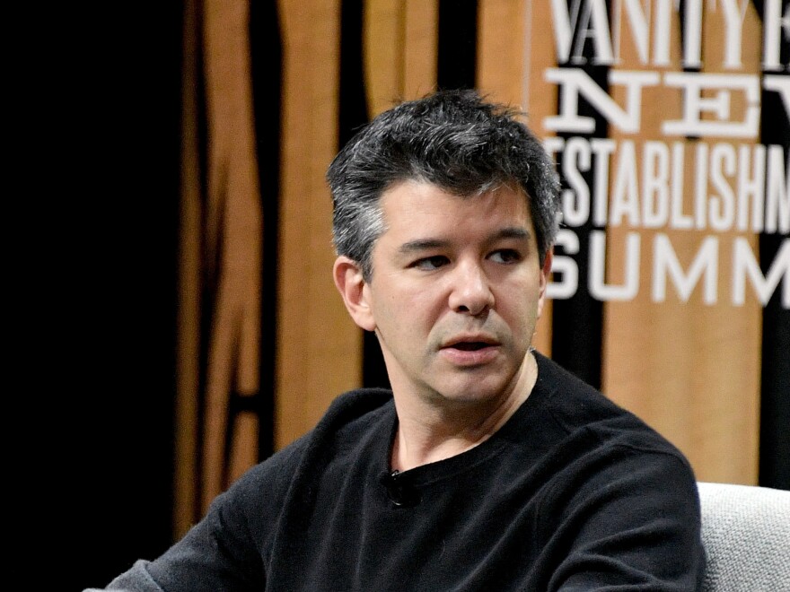 Uber co-founder Travis Kalanick, pictured here at a Vanity Fair summit in October 2016, resigned abruptly this week as the company's CEO after weeks of scandals about workplace culture.