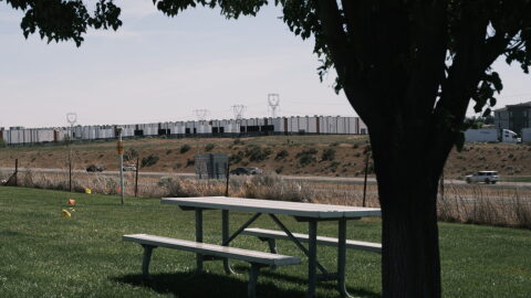 A view of data centers in Boardman, Oregon.