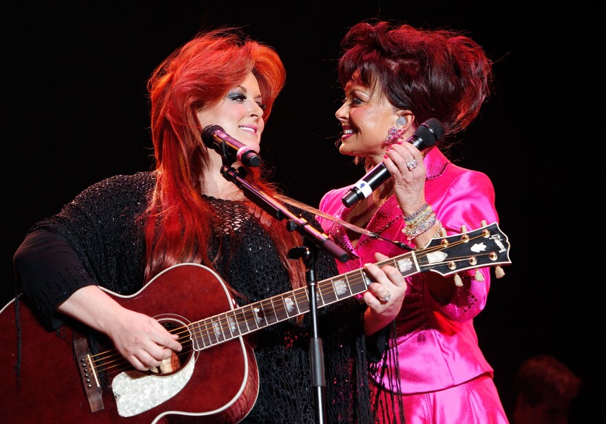 Naomi Judd (right) and Wynonna Judd perform during the 2008 Stagecoach Country Music Festival in Indio, Calif.