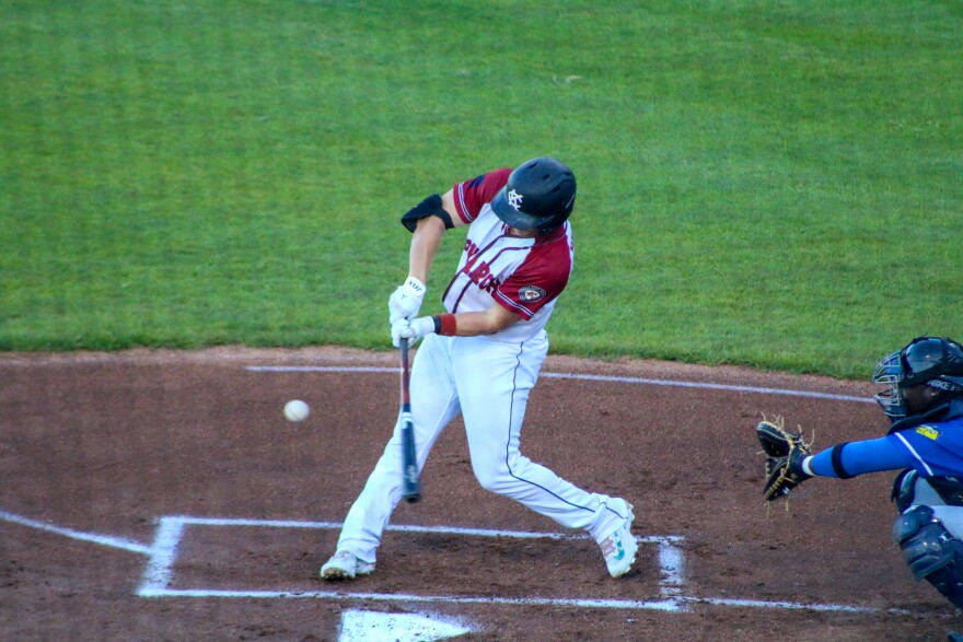 Chris Herrmann calls himself "the old guy on this team." He was the American Association's Player of the Year this season, and one of two players who led the league with 88 runs batted in.