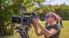 Camera operator Amy Faust.