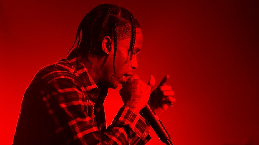 Travis Scott guests alongside Kendrick Lamar on <em>Black Panther</em>'s flute-assisted "Big Shot."