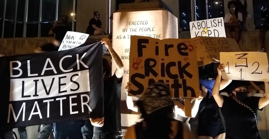 Opposition to federal agents being sent to Kansas City sparked cries for racial justice and police reform over the weekend. Protesters demonstrated outside police headquarters and marched through the surrounding area Friday evening.