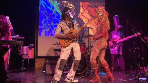 André Preston and his wife, Lisa Lynn-Preston, perform during the Universal Funky Opera at the Eastside Arts Alliance