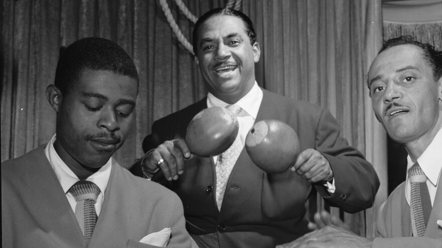 Machito, Jose Mangual and Carlos Vidal in 1947.