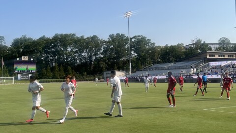 Fans gathered at a sports complex in Matthews today to watch the Special Olympics Unified Sports MLS All-Star Game. It included dozens of children with and without special needs who played soccer together.