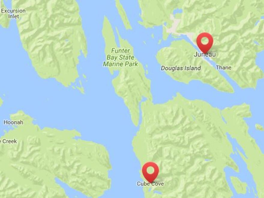 Cube Cove is on the western side of Admiralty Island. (Google Maps)