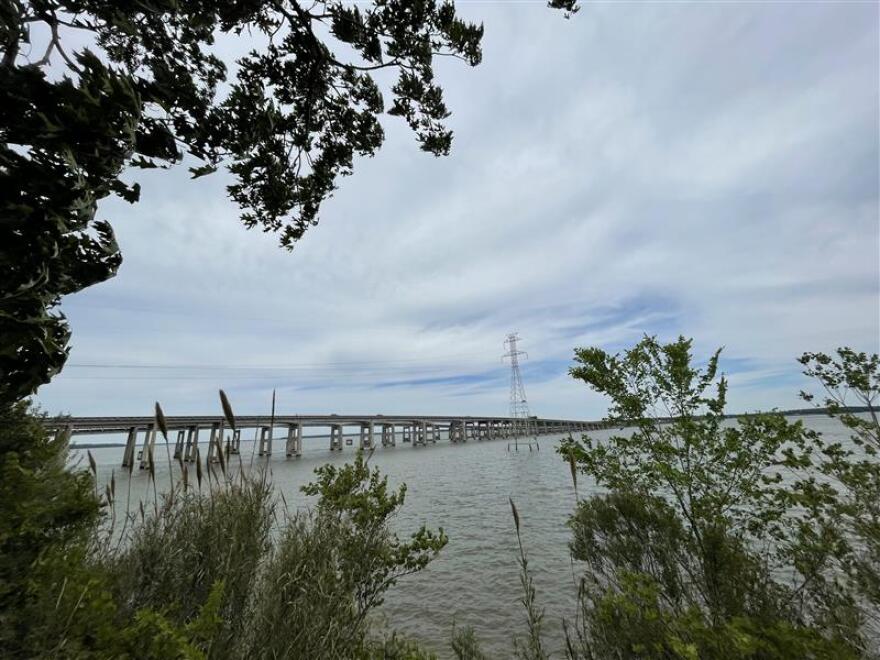The Interstate 95 bridges over Lake Marion in South Carolina on Monday, April 6, 2026.