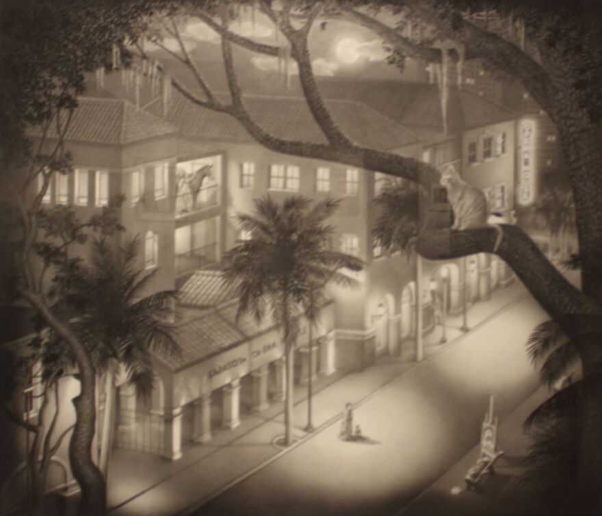 One of the rare architectural portraits juried into 'Icons' by John Pirman.
