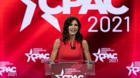 Kristi Noem, governor of South Dakota, speaks during the Conservative Political Action Conference (CPAC) in Orlando, Florida, U.S., on Saturday, Feb. 27, 2021.