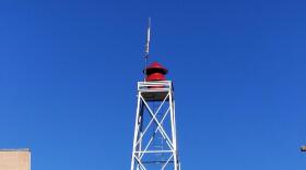 A photo of a siren tower.