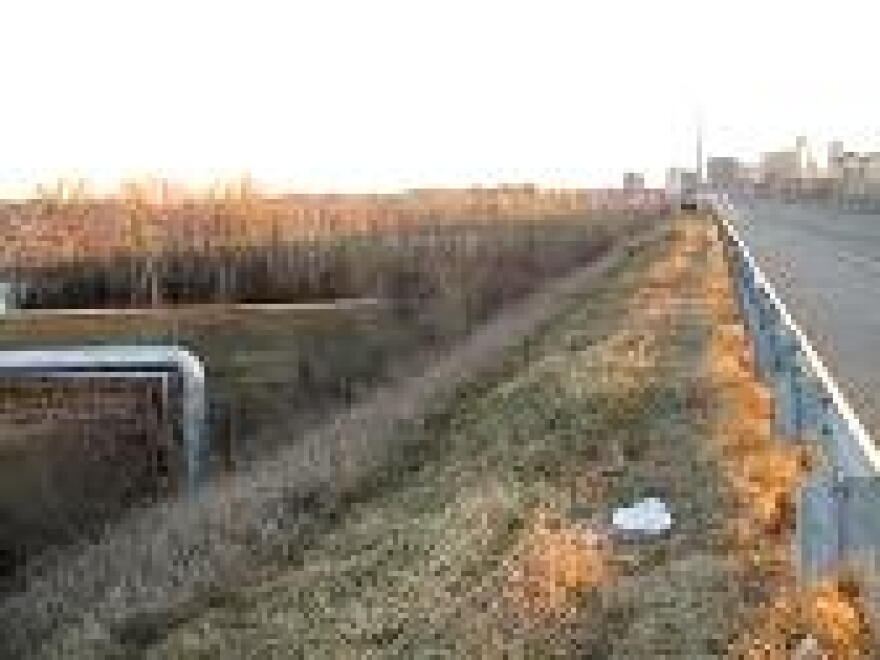 View looking South in northbound lanes.
