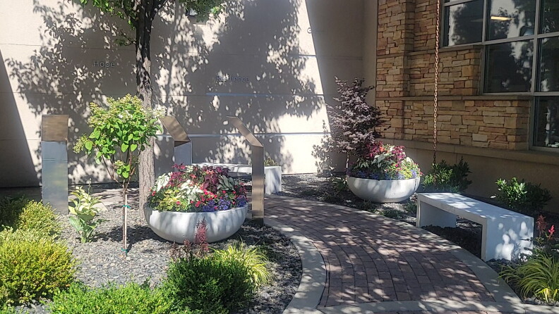 Boise's Saint Alphonsus memorial garden.