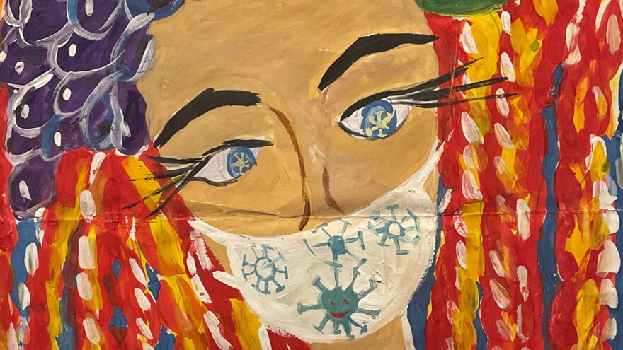Self-portraits eyes and mask