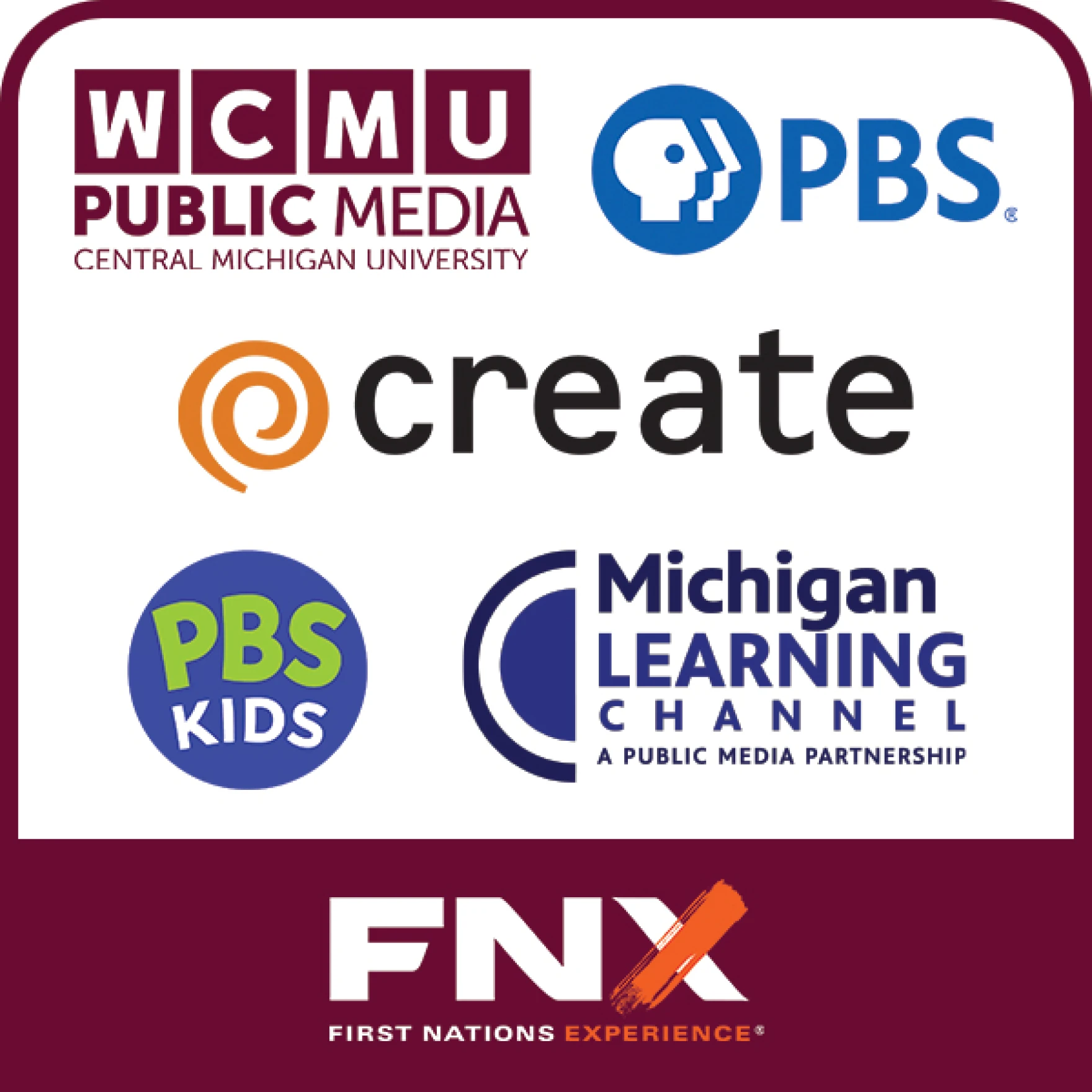 WKAR Live TV, featuring PBS WKAR, Create, WORLD, and PBS KIDS