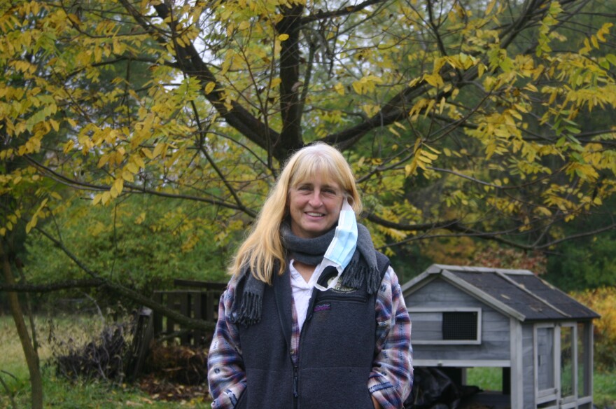 Springfield Ohio Urban Plantfolk (SOUP) Coordinator Sherry Chen stands in front of the non-profit's farm in South Springfield.
