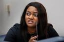 House Minority Leader Fentrice Driskell, D-Tampa, speaks at a legislative committee meeting