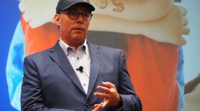 Mitch Roob, secretary of the Family and Social Services Administration, discusses the agency’s finances, including Medicaid costs, and upcoming challenges on Aug. 6, 2025, in Indianapolis.