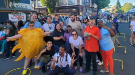 Rise & Shine caregivers and clients pictured at the Springfield Street Fair, 2024.