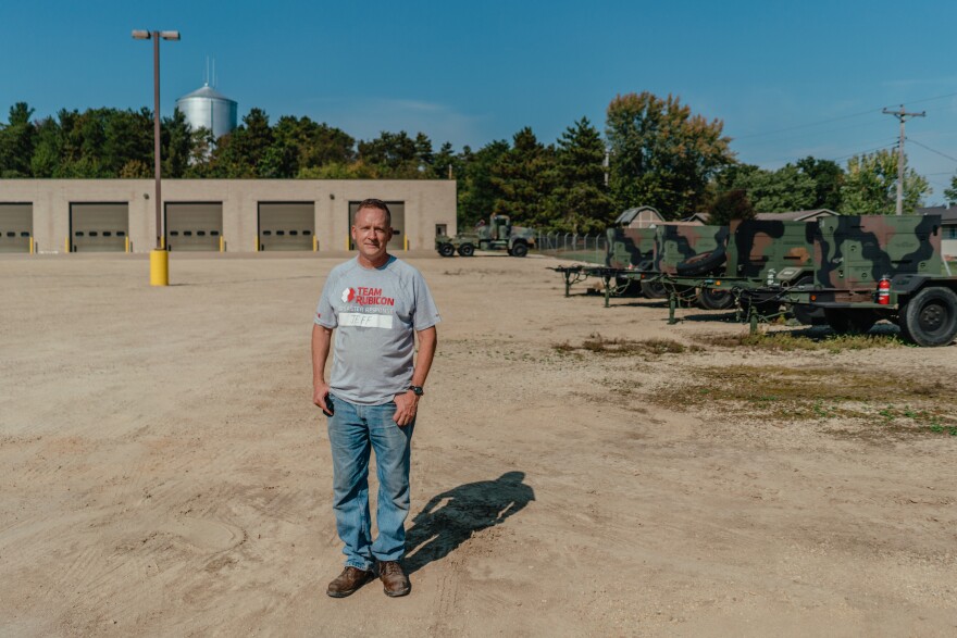 Jeff Reagan, a retired Marine, is volunteering to help the refugees.